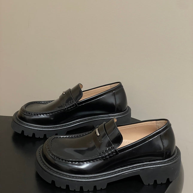 LOEWE 26S LOAFER IN BLACK PATENT CALFSKIN