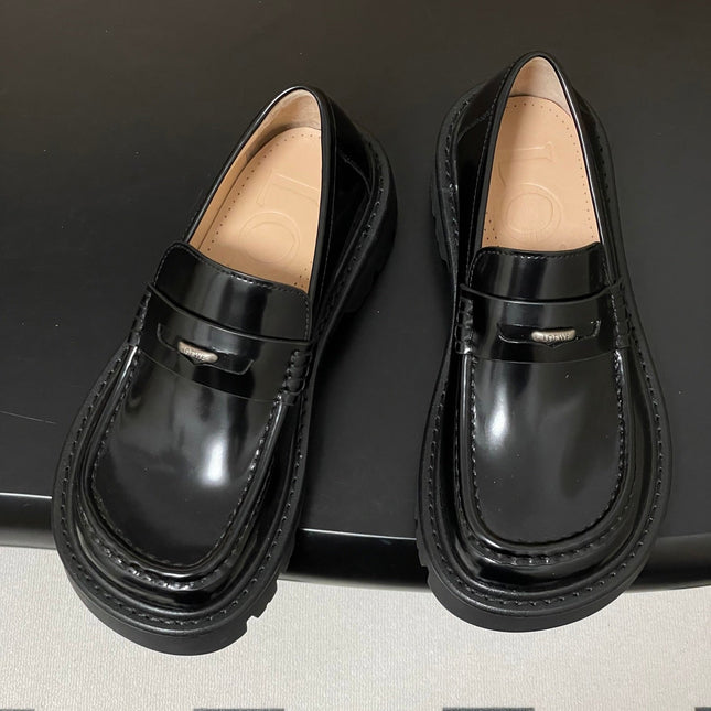 LOEWE 26S LOAFER IN BLACK PATENT CALFSKIN