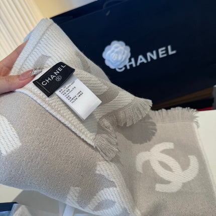 CHANEL 26S SCARF 185 IN WOOL 510946