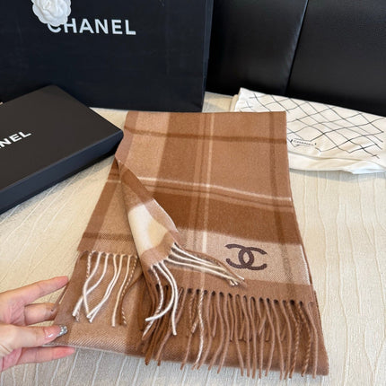CHANEL 26S SCARF 180 IN CASHMERE 510949