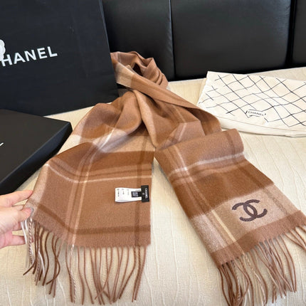 CHANEL 26S SCARF 180 IN CASHMERE 510949