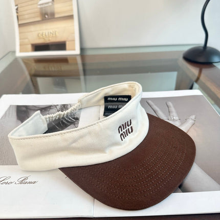 MIUMIU 26S CLASSIC LOGO SUN VISOR 346911