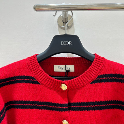 MIUMIU 26S CREWNECK KNIT CARDIGAN 1315