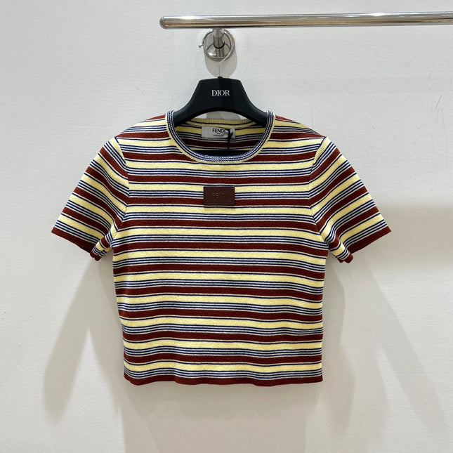 FENDI 26S SHORT SLEEVE KNIT TOP 177
