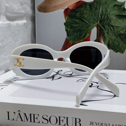 CELINE 26S OVAL FRAME IN WHITE ACETATE 493902