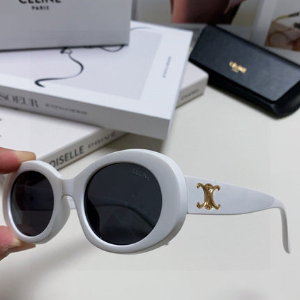 CELINE 26S OVAL FRAME IN WHITE ACETATE 493902