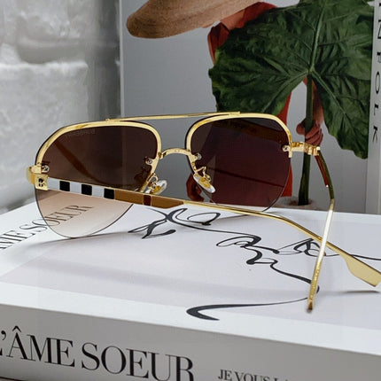 BURBERRY 26S AVIATOR FRAME IN METAL 424566