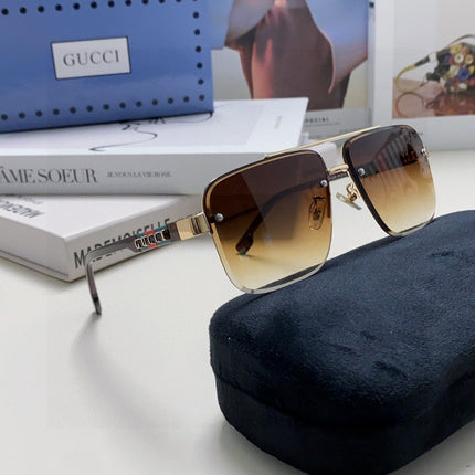 RECTANGULAR FRAME SUNGLASSES 576873 IN METAL
