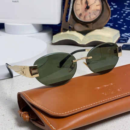 CELINE 26S RIMLESS OVAL FRAME IN METAL 493104