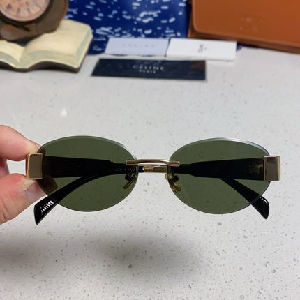 CELINE 26S RIMLESS OVAL FRAME IN METAL 493104