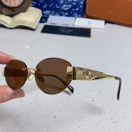 CELINE 26S RIMLESS OVAL FRAME IN METAL 493105