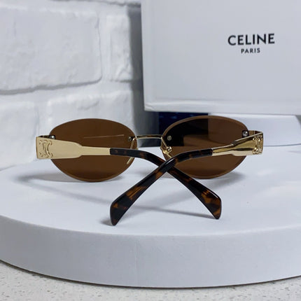 CELINE 26S RIMLESS OVAL FRAME IN METAL 493105