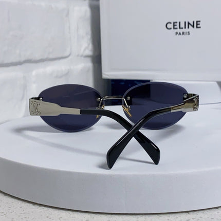 CELINE 26S RIMLESS OVAL FRAME IN METAL 493107