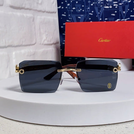 CARTIER 26S RIMLESS SQUARE FRAME IN METAL 439562