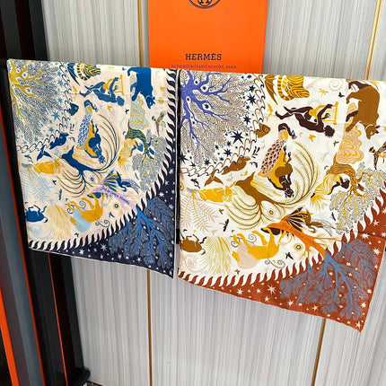 CHANEL 25S SCARF 90 IN SILK 709580