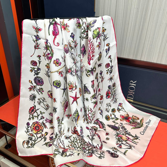 DIOR 26S SCARF 90CM IN SILK 312028