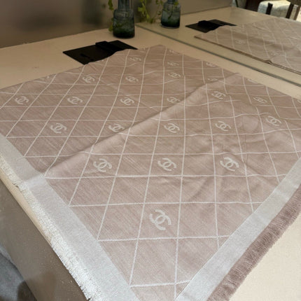 CHANEL 26S SCARF 140 IN WOOL AND SILK 309961