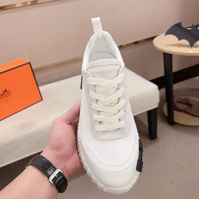 HM BOUNCING SNEAKER WHITE CALFSKIN