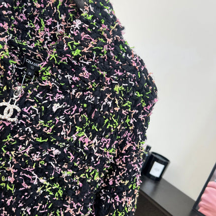 CHANEL 26S PRINTED KNIT JACKET 955
