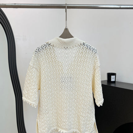 CHANEL 26S SHORT-SLEEVE KNIT POLO STYLE 1152