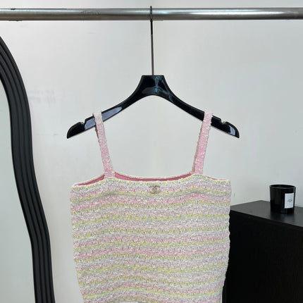 CHANEL 26S TWEED CAMI TOP 1481