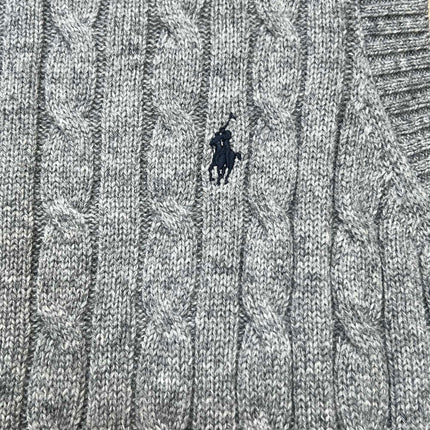 RALPH LAUREN 26S CREW-NECK CABLE-KNIT VEST 739