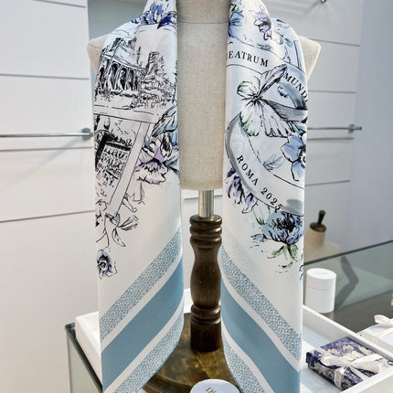 DIOR 26S SCARF 90CM IN SILK 284556