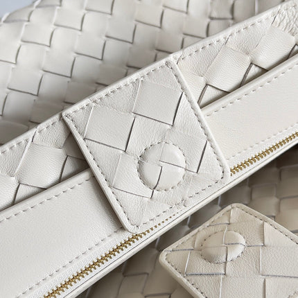 HANDLE BAG ANDIAMO 32 IN OFF WHITE LAMBSKIN