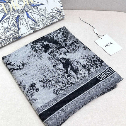 DIOR 26S SCARF 140CM IN SILK & CASHMERE 292287