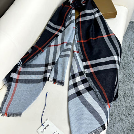 BURBERRY 26S SCARF 220CM IN CASHMERE SILK 303205