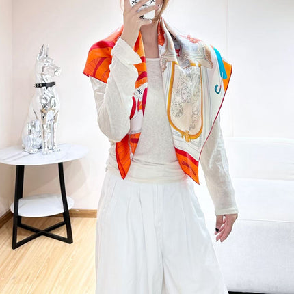 HERMES 26S SCARF 90 IN SILK 304329