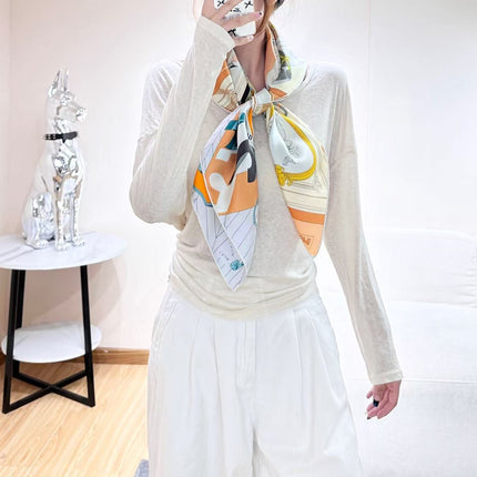 HERMES 26S SCARF 90 IN SILK 304330