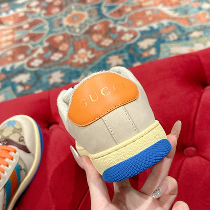 GUCCI 26S SCREENER SNEAKER IN MULTICOLOR SUEDE AND CANVAS STYLE 2