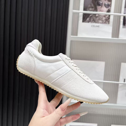 LP 26S WEEKENDER SNEAKERS IN CREAM WHITE SUEDE & TECHNICAL FABRIC