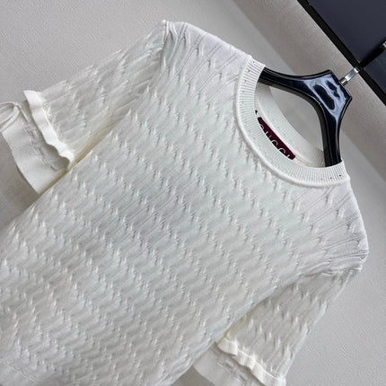 GUCCI 26S SHORT SLEEVE KNIT TOP 354