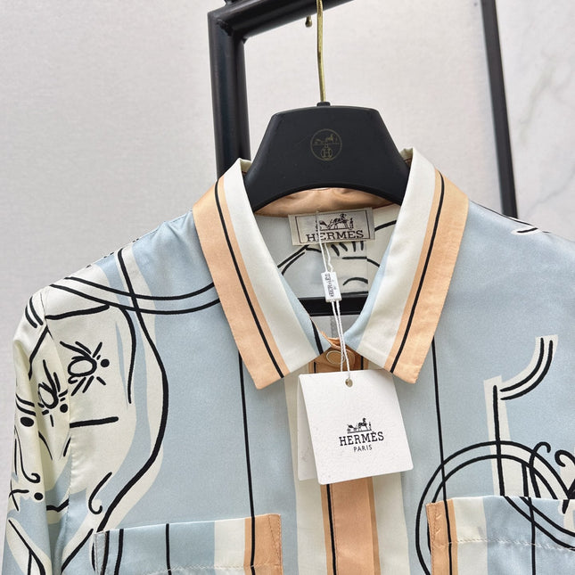 HERMES 25S SILK SHIRT 427