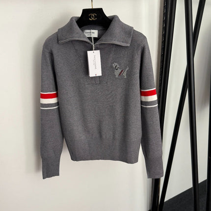 THOM 26S LONG-SLEEVE ZIP-UP KNIT TOP STYLE 73