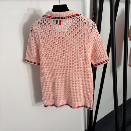 THOM 26S SHORT SLEEVE POLO KNIT TOP STYLE 260