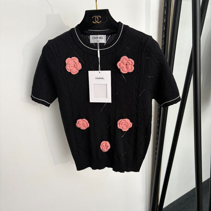 CHANEL 26S SHORT-SLEEVE KNIT TOP 1465