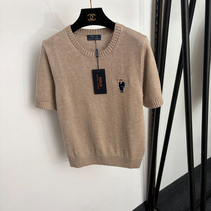 RALPH LAUREN 26S SHORT-SLEEVE CREW-NECK SWEATER 665