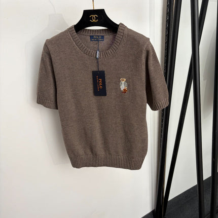 RALPH LAUREN 26S SHORT-SLEEVE CREW-NECK SWEATER 656