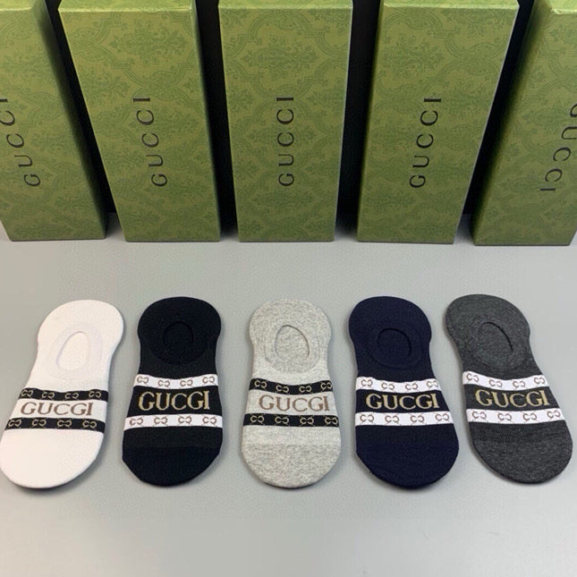 GUCCI 26S NO-SHOW SOCKS 407194 (1 BOX)