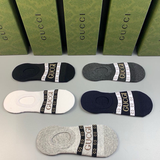 GUCCI 26S NO-SHOW SOCKS 407194 (1 BOX)