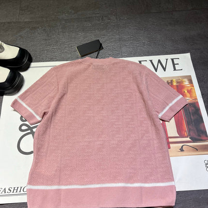 FENDI 26S SHORT SLEEVE KNIT T-SHIRT 222