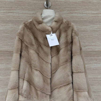DIOR 25S STAND-COLLAR MINK FUR JACKET 779