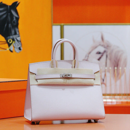 HM 25S BIRKIN 25 CM IN BABY PINK EPSOM WITH SILVER HARDWARE