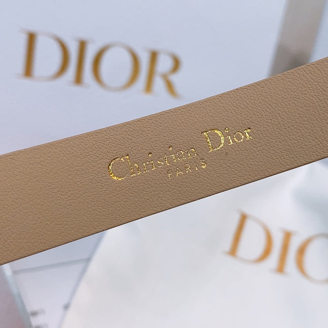 DIOR 26S BELT 20 MM IN BEIGE CALFSKIN 635753