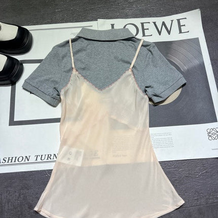 MIUMIU 26S TWO PIECE POLO SET 869